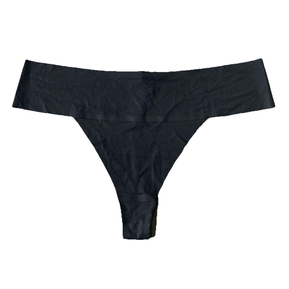 Skims Free Cut Naked Dipped Thong Panty Panties Underwear Women's 4X Black NEW